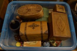 A quantity of small boxes and collectables.