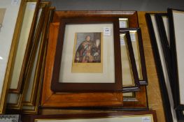 A group of five Baxter prints, framed and glazed.