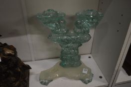 An unusual glass sculpture.