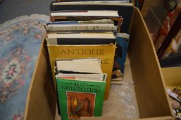 Art reference and other books.