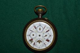 A large pocket watch.