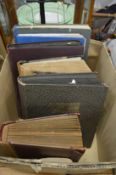 Six Victorian and later scrap albums with contents.