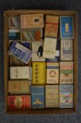A collection of early cigarette packets.