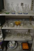 Large quantity of household and decorative glass and china.