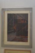 Jennifer Dickson, Genese, colour etching, signed and date '65.