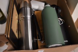 Various camping equipment to include flasks etc.