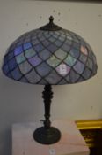 Tiffany style table lamp.