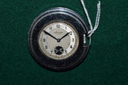 A Marvin pocket watch with leather travelling case.