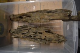 Two pieces of drift wood.