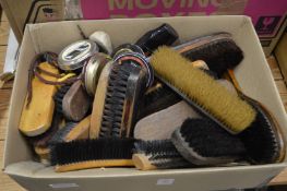 Shoe cleaning equipment.