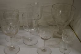 19th century and later glassware.