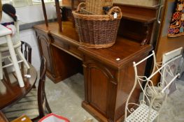 A 19th century mahogany pedestal sideboard.