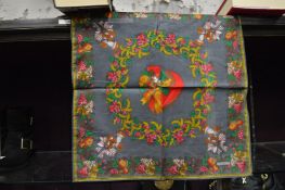 A Moschino floral scarf.