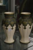 A pair of Boch Freres La Louvier vases.