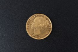 A gold sovereign 1854.