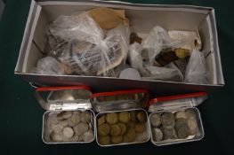 A quantity of assorted coins.
