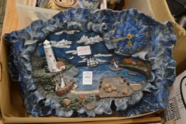 An amusing nautical wall clock.