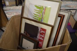 Cricketing and other sporting prints, some signed.