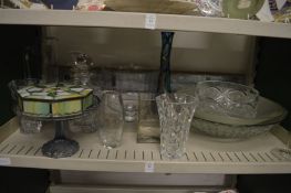 Glassware to include decanters, bowls etc.