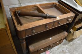 Victorian marble top washstand (leg broken).