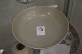 A Chinese small circular shallow dish.
