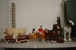 Beswick and other cattle and horses.