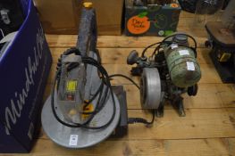 A fret saw and a small petrol motor.