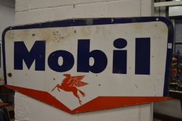 A good large Mobil double sided enamel sign.