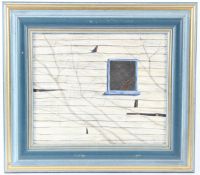 ENGLISH SCHOOL (LATE 20TH CENTURY) Study of the side of a barn with broken window acrylic on card