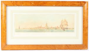 ATTRIBUTED TO HAROLD WYLLIE Shipping off a shore colour print copyright AG & WH DICKINS New York