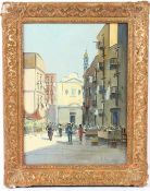 VINCENZE CIAPPA 'Sunlight and Shadow, Venice' oil on canvas laid on board signed 39 x 29cm