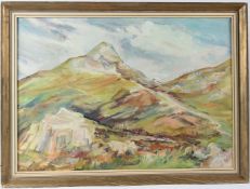 HERMIONE THORNTON LOFTHOUSE 'The Rivals' oil on canvas signed and dated '86 artist's label on the