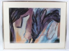 MARGARET TRAHERNE 'Variations on a Theme No.4' pastel signed with initials and dated '85 artist's
