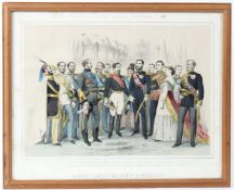 CONTINENTAL MILITARY PRINTS Small collection (a/f) seven framed and seven unframed various sizes (