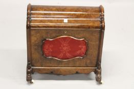 AN UNUSUAL MID VICTORIAN BURR WALNUT 