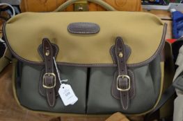 A Billingham canvas and leather trimmed shoulder bag.