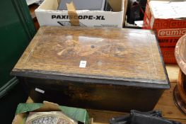 Victorian rosewood cased music box (non-running).