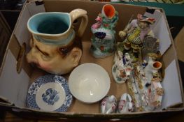 Decorative china to include Staffordshire figures.