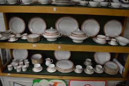 A comprehensive Royal Worcester Red Beaufort dinner service.