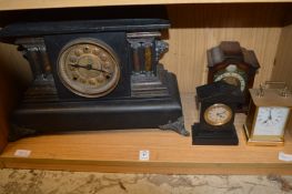 Various clocks.