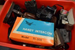 Camera, binoculars etc.