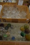 Various glassware.