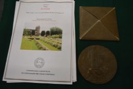 A WWI death penny for Private H Child.