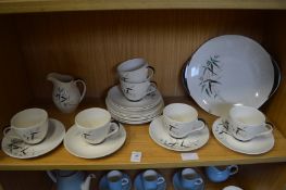 A Royal Doulton Bamboo part tea service.