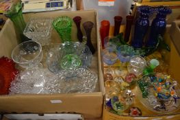 Quantity of decorative glassware.