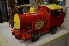 A Tri-ang Puff-Puff tin plate train.