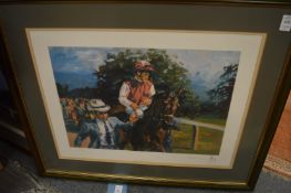 A collection of equine prints.