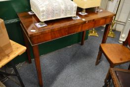 A 19th century mahogany side table.
