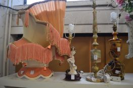 Decorative table lamps.