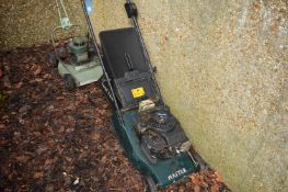A Hayter Harrier 41 petrol rotary lawn mower.